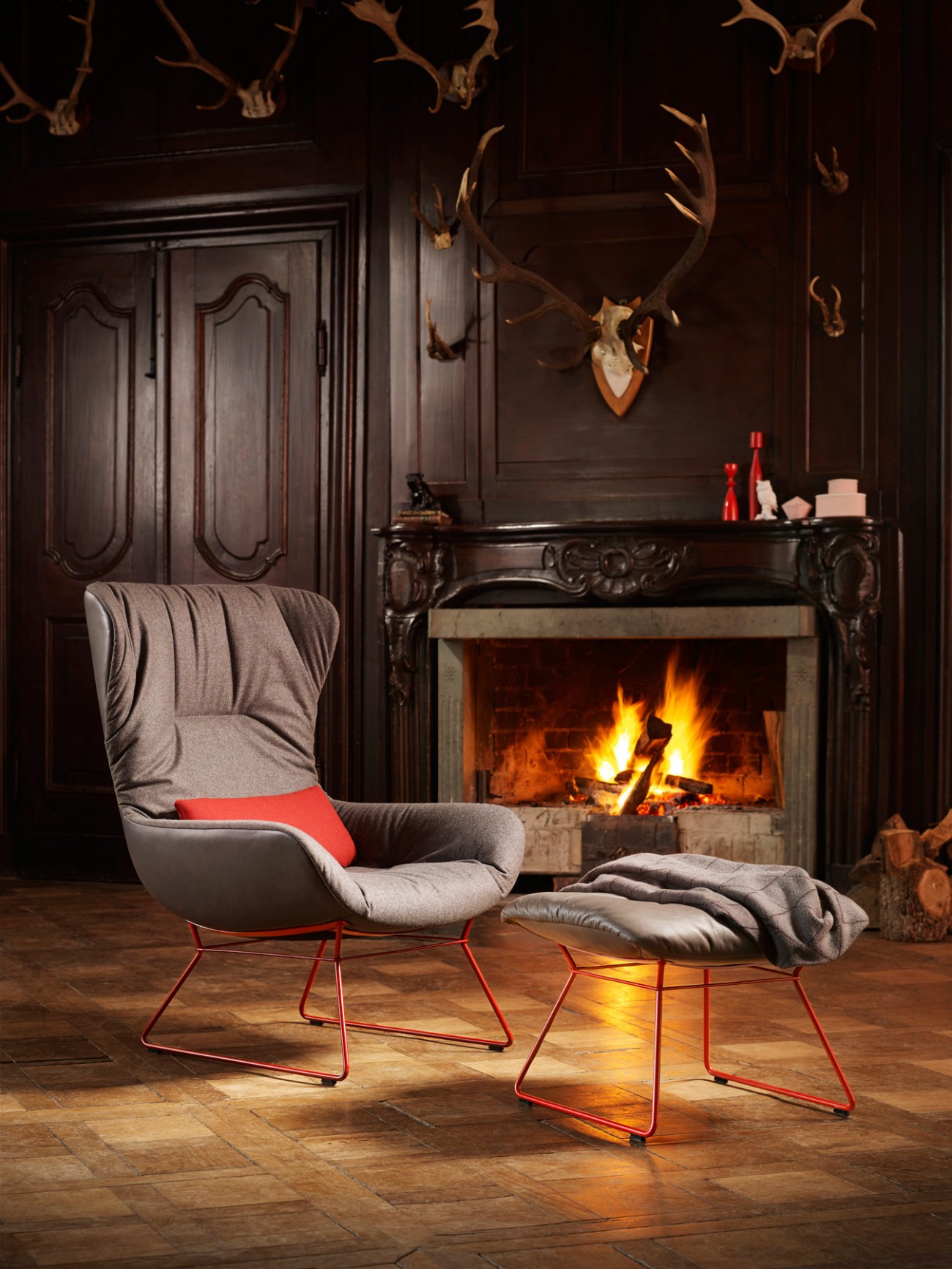 Leya Wingback Chair And Leya Wingback Couch Hoffmann Kahleyss Design